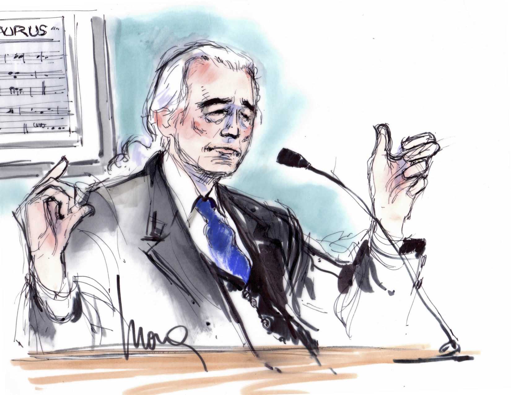 Jimmy Page Led Zeppelin Trial Illustration