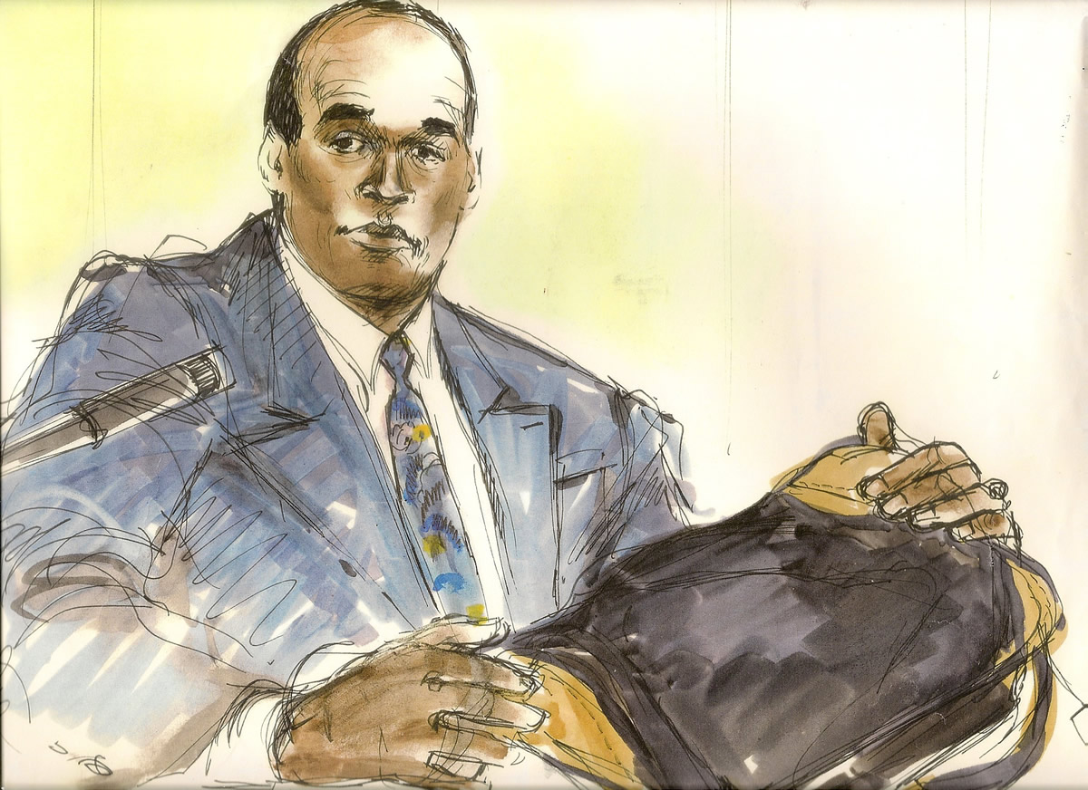 O.J. Simpson Murder Trial Courtroom Illustration