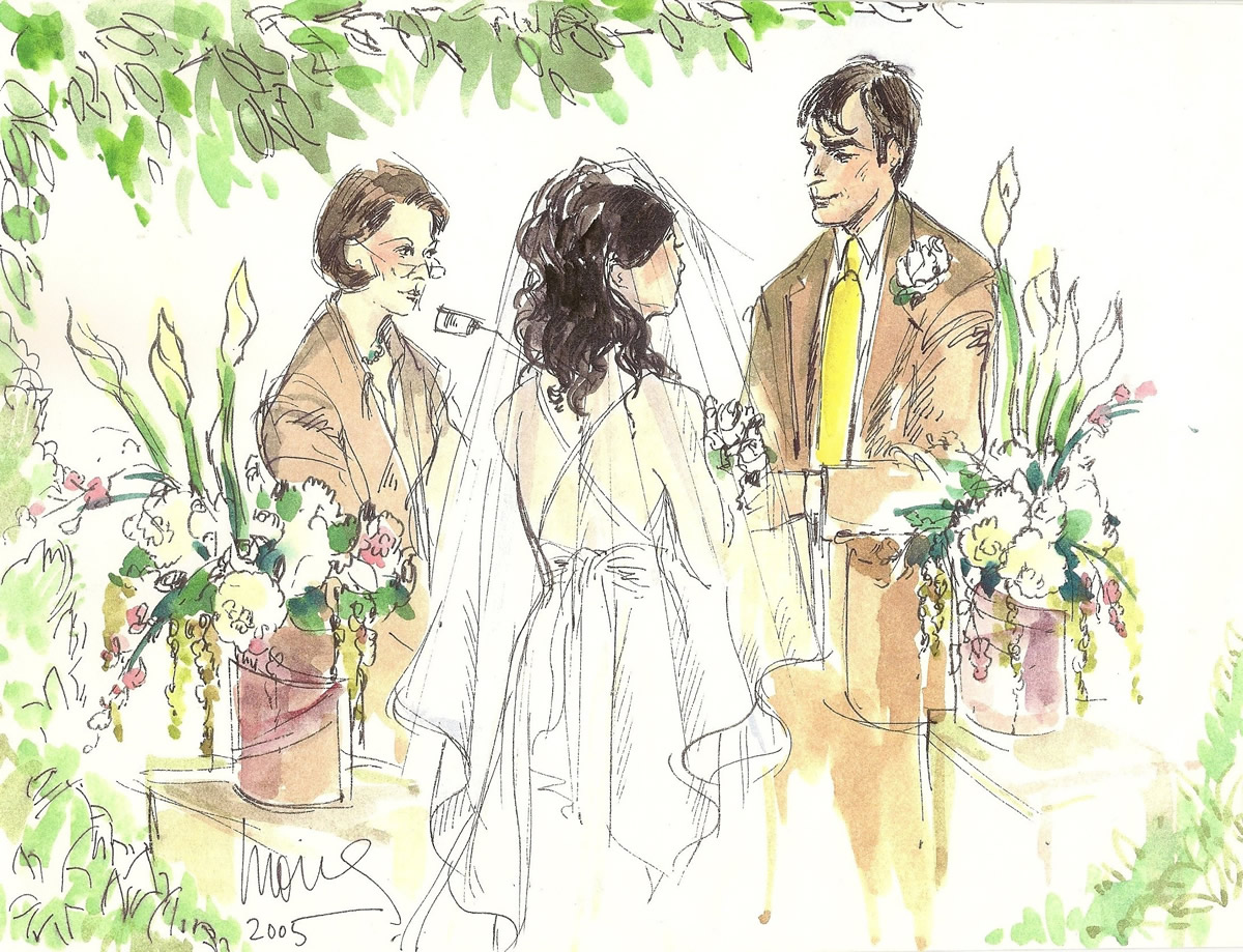 Wedding Vows Wedding Illustration