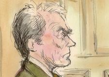 Clint Eastwood Palimony Trial Courtroom Illustration 